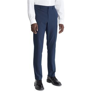 Calvin Klein Mens Elevated 4-Way Stretch Straight Leg Slim Slacks Dress Pants...